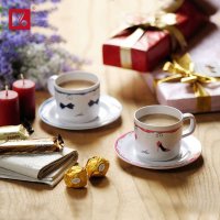 创意马克情侣杯 对杯可爱情侣杯子 水杯具有手柄一对杯礼盒装套装