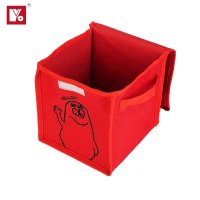 YKO布艺首饰收纳盒有盖化妆品包包 内衣裤储物盒收纳盒袜子粉红色