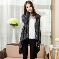 俏艺 2015女装外套新款韩版宽松针织衫女开衫毛衣外套女秋 3162