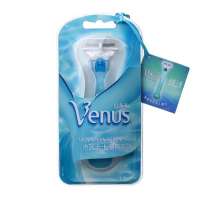 吉列维纳斯女士去毛刀架(含2刀头+1浴储盒) 蓝色