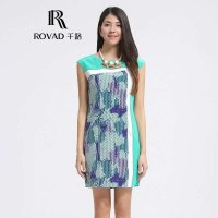 Rovad千路 100%桑蚕丝连衣裙 女士重磅真丝裙