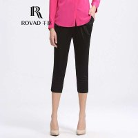 Rovad千路 100%桑蚕丝哈伦裤女七分裤