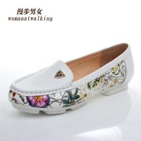 2014春季新款女单鞋青花瓷风格休闲平跟平底真皮女式低帮鞋3599