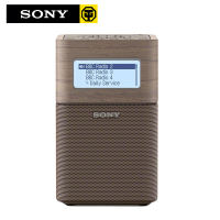 SONY索尼蓝牙音箱兼FM/AM收音机SRF-V1BT 便携迷你复古音响 棕色