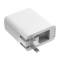 Baseus倍思手机充电器ZCENY-A02 折叠插头中规旅行充电器 QC3.0快充双USB接口 通用型 白色