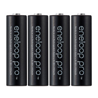 松下爱乐普5号充电电池镍氢高容量BK-3HCCA/4BW 2500毫安500次循环1.2V 4节装相机闪光灯玩具充电电池