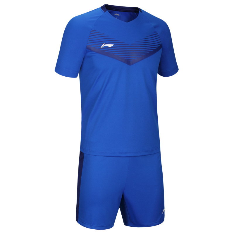 李宁lining足球服套装男短袖速干足球训练比赛球衣定制足球队服aatl