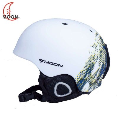moon 滑雪头盔男女户外运动装备滑雪防护单双板头盔 超轻滑雪护具