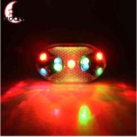 MOON 9LED自行车尾灯高亮七彩尾灯骑行装备环闪灯山地车尾灯正品