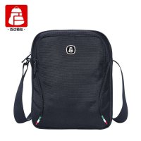 BAIDA百达 新款国旗男包包商务单肩包男士休闲包竖款耐磨防水斜挎包 BD0081