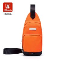 百达腰包复古纯棉男士胸包 休闲横款单肩斜跨韩版男包帆布包 学生包