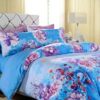 安睡宝 全棉四件套 秋冬新品纯棉床品特价1.8m 墨影花妍