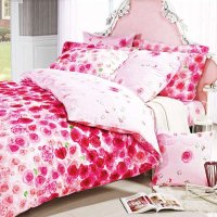安睡宝 全棉磨毛四件套1.5米公主初秋床品特价被单被套 玫瑰心愿