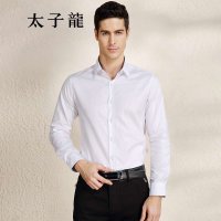 TEDELON/太子龙秋装新款 纯色长袖正装衬衫
