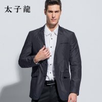 太子龙 春装上新款 休闲西服男装商务西装外套 修身单西服上衣