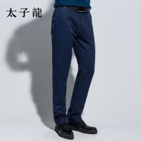 太子龙2014冬季新品男裤 男士商务休闲裤厚款 修身直筒绅士长裤子