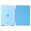 VIPin 苹果平板电脑ipad mini/2/3 mini 4智能保护套PU简约风皮套迷你ipad超薄保护壳 蓝色