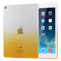 适用苹果平板电脑2017/2018新ipad9.7/pro9.7/mini/2/3/4/air1/2渐变保护套壳 ipad7/ipadpro9.7渐变黄