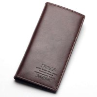 F&G梵谷 男士钱包潮流时尚多卡位简约三折皮夹 长款韩版牛皮钱夹98087
