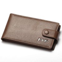 梵&谷FG 头层牛皮卡包男士真皮银行卡套 欧美简约男式多卡位卡夹90052