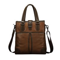 F&G梵谷 男包真皮商务单肩手提包 头层牛皮复古潮流时尚斜挎包081-2