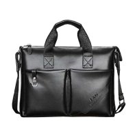 F&G梵谷 男士牛皮手提包商务单肩包 男包电脑包潮流斜挎包公文包8807