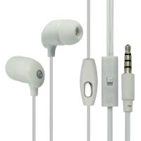 LOPPO-520（ 带麦克风 来电接听电话 挂断电话 重低音品质）3.5mm插头手机耳机（白色）