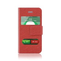 Winnovo(羽炫)苹果4S手机皮套 iphone4手机壳 苹果4s手机套 iPhone4雨丝纹双视窗保护套