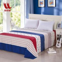 微纺家纺正品纯棉斜纹床单全棉单人床单纯棉双人床单单件特价包邮