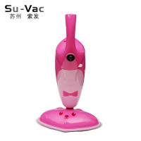 Su-vac索发 粉色迷你手提卡通小熊超静音吸尘器 除螨吸尘器家用