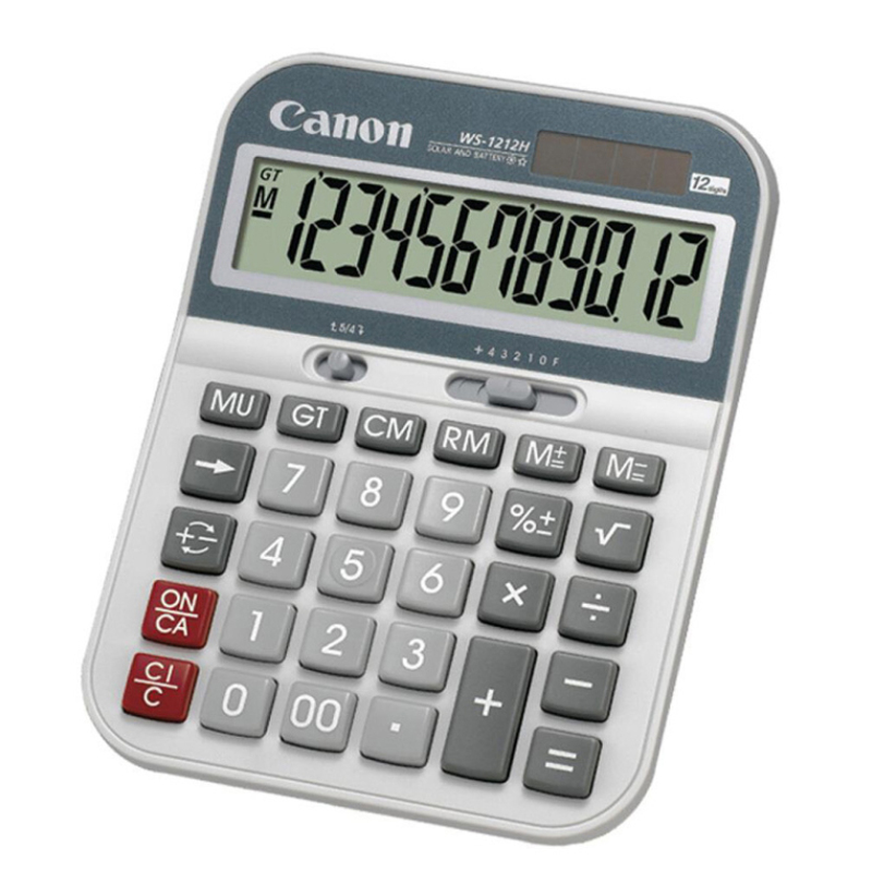 Canon佳能WS-1212H台式计算器 商务办公会计理财中号计算机