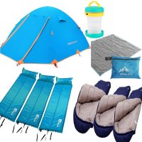 喜马拉雅帐篷3-4人铝杆 双层户外防风防暴雨 野营露营帐篷套装TZ0030