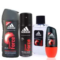阿迪达斯(Adidas) 天赋男士四件套装（喷雾150ml+沐浴露250ml+走珠50ml+香水100ml）