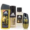 阿迪达斯(adidas)男士四件套装喷雾150ml+沐浴露250ml+走珠50ml+香水100ml 征服