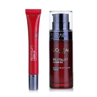 欧莱雅(LOREAL)女士套装 复颜光学嫩肤3件套（抚痕精华乳30ml+眼部醒活精华乳14.5ml）