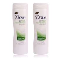 多芬(DOVE) 24小时长效滋润身体乳液 (黄瓜绿茶－水嫩清新) 400ml 9303 两支