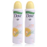 多芬(DOVE)女士止汗香体喷雾（两支装 柠檬香草）150ml