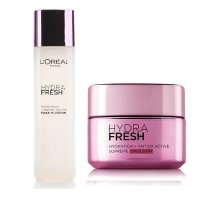 欧莱雅（LOREAL）女士清润保湿套装 两件套精华水8095+葡萄籽补水凝乳