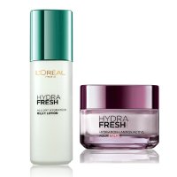 欧莱雅（LOREAL）女士清润保湿套装 两件套新深海保湿乳液8064+葡萄籽滋润霜