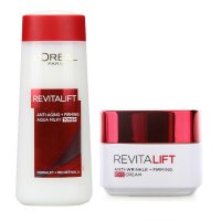 欧莱雅（LOREAL）女士复颜套装 两件套 柔肤水200ml+眼霜15ml 8586