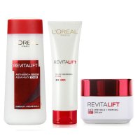 欧莱雅（LOREAL）女士复颜套装 洗面奶125ml+柔肤水200ml+眼霜15ml