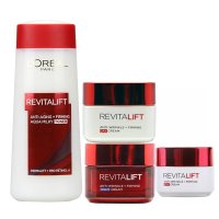 欧莱雅（LOREAL）女士复颜4件套 套餐E爽肤水3237+紧致眼霜 1901+日霜+晚霜