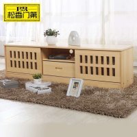 松香门第 电视柜 实木家具 松木储物地柜 现代简约中式客厅组合柜 小户型宜家