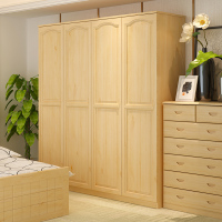 松香门第 实木衣柜松木衣柜实木家具 三四门整体衣柜 组合大衣橱