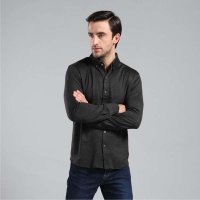 2014新款鹿王真丝长袖T恤衬衣 YL7655YT64197