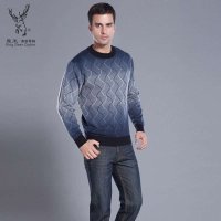 鹿王·澳普蒂姆 男装加厚韩版领宽松针织衫 LW-3931