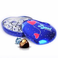 芭喜蓝色浪漫心形榛仁夹心巧克力 129g 9粒装