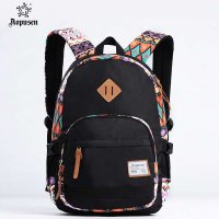 澳普森新款 复古学院风男女双肩包背包 休闲韩版印花学生书包潮