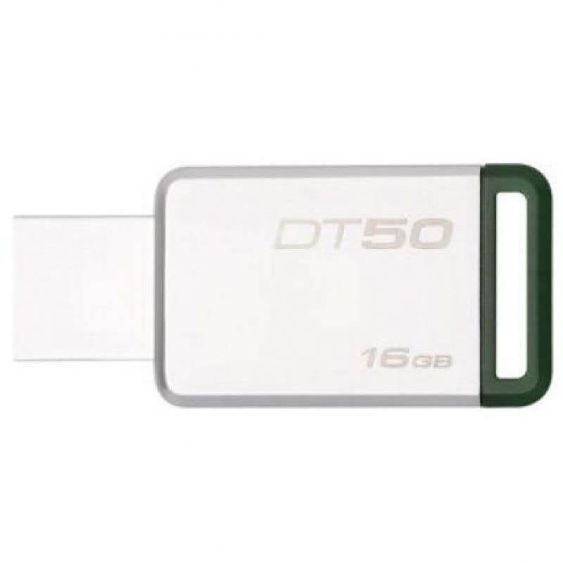 金士顿（Kingston） USB3.1优盘16G金属高速U盘 DT50 绿色图片