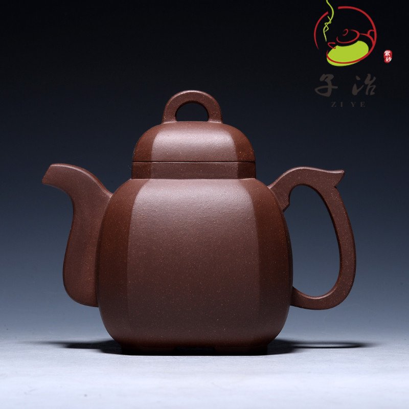 [子冶]450cc 福临八方 原矿底槽青宜兴紫砂壶全手工买家正品